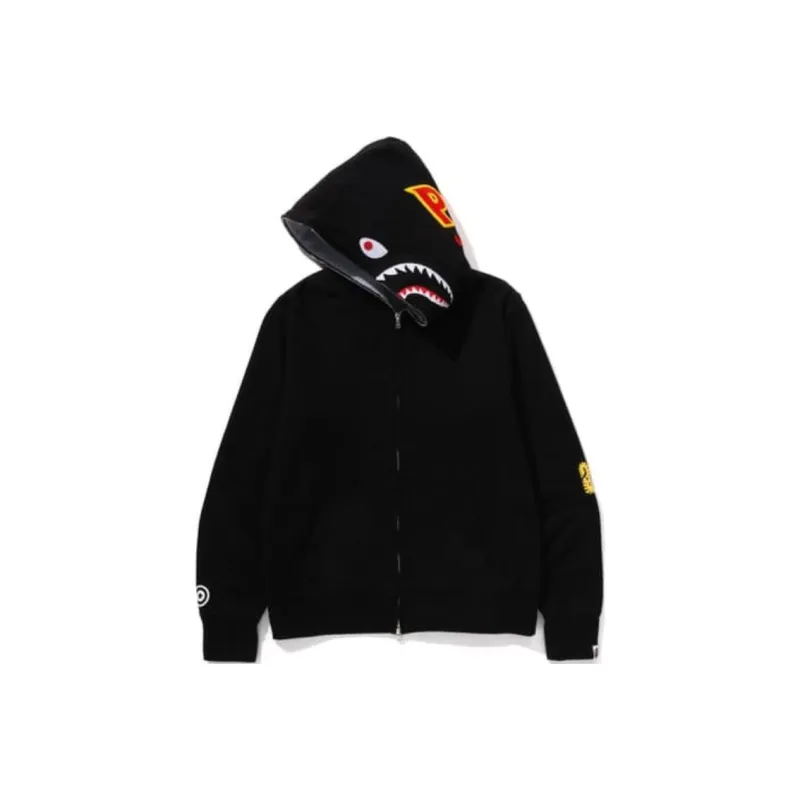 Bape Shark Wide Half Zip Pullover Hoodie-4