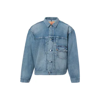 Beams X Levis Denim Jackets Men Blue