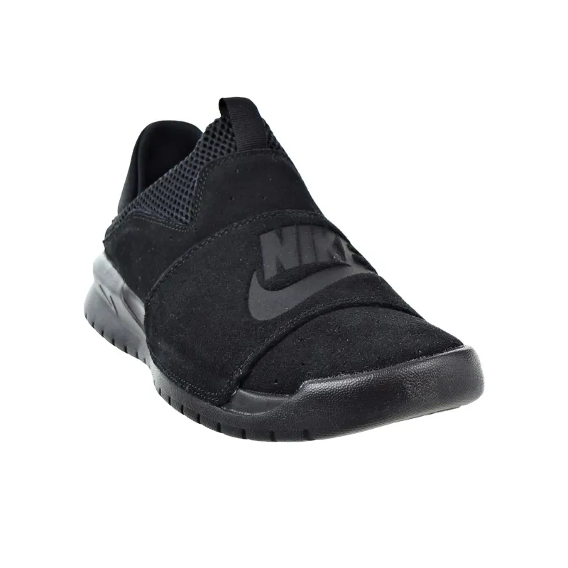 Nike Benassi Slip Anti Slip Wear Resistant Low Top Casual Shoes Men's Black-3