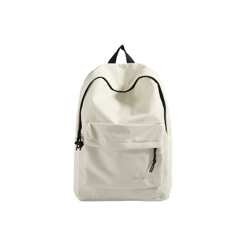 XIANGSU Nylon Fabric Backpack Unisex Brown/Blue/Black/White-18
