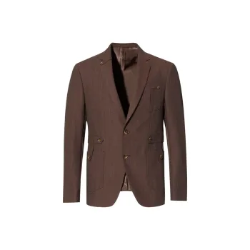 ANDREW MACKENZIE Business Suit Men's Dark Red