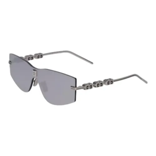 givenchy sneaker Metal Irregular Shape Sunglasses Women's Gray