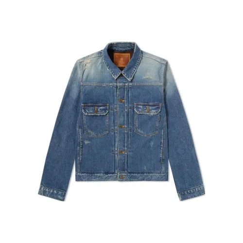 Mastermind JAPAN Denim Jackets Men Blue