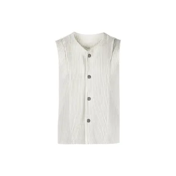 Homme Plissé Issey Miyake Vests Men Gray