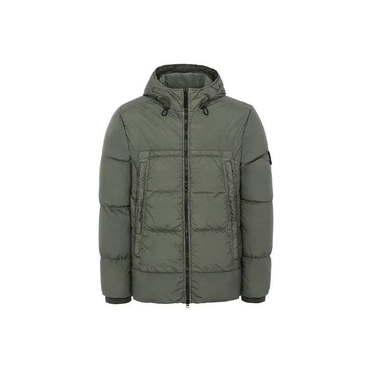 STONE ISLAND Down Jacket Coat Men's Moss Green-0