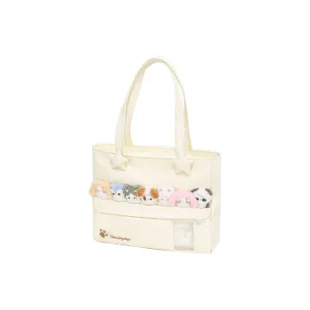 Rosyposy Fabric Tote Bag, Shopping Bag, Shoulder Bag Women's Beige