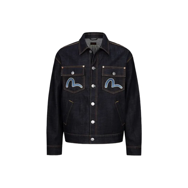 EVISU Denim Jackets Men Denim Blue-0