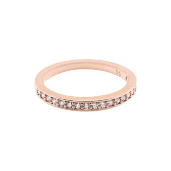 Swarovski Rose Gold Plated, Cubic Zirconia, Crystal Rings Unisex Gold