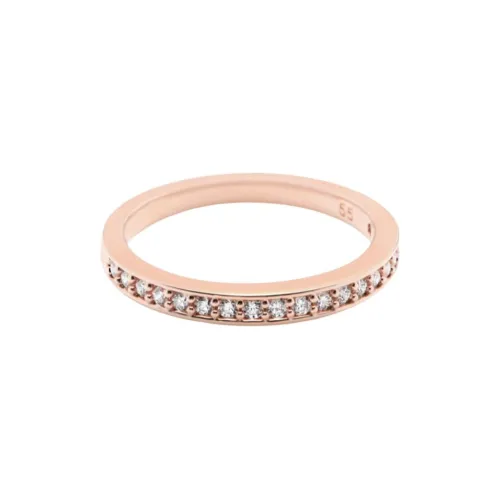 Swarovski Rose Gold Plated, Cubic Zirconia, Crystal Rings Unisex Gold