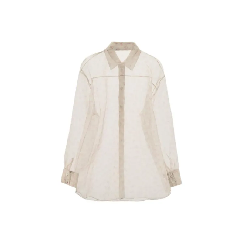 ZARA Shirt Women's Light Peach Pink-1