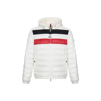 Moncler Down Jackets Men White Blue Red