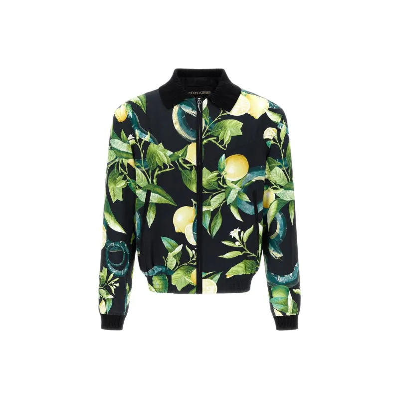 Roberto Cavalli SS24 Jackets Coats Men's Black-0