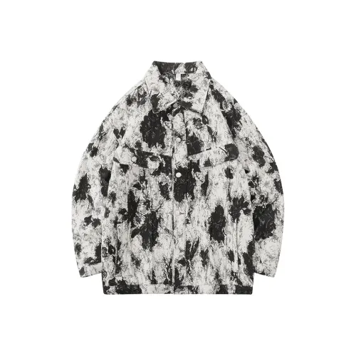 Casua Letter Printed Denim Jacket