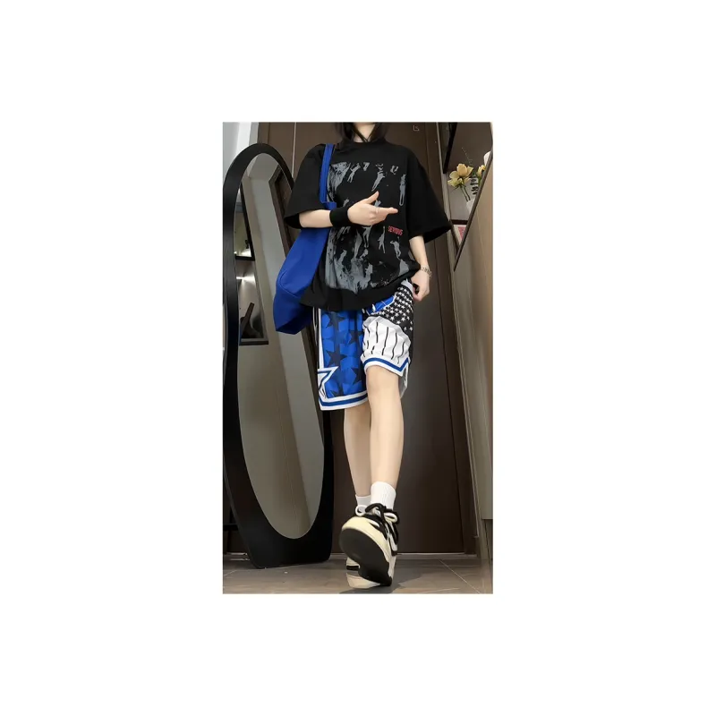 Universal Templates Basketball Shorts Unisex Blue-5