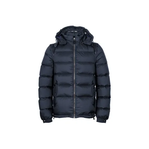Burberry Down Jacket Winter Men's Dark Blue