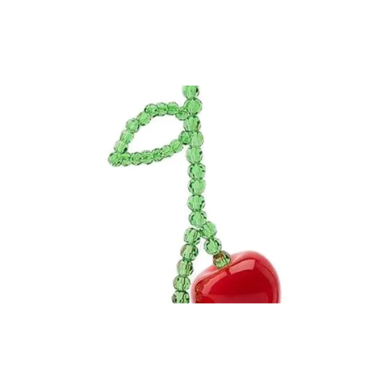 ZARA Resin Earrings Women's Red-1