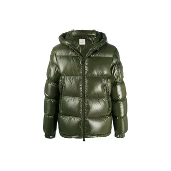Moncler Ecrins Series Down Jackets Men Olive Green
