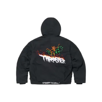 Supreme Thrasher Hooded Work Jacket Brown