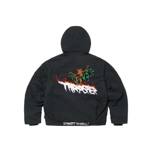 Supreme Thrasher Hooded Work Jacket Brown