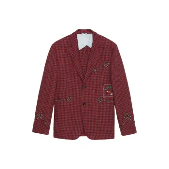 GUCCI Fo Palma Linen Blazer