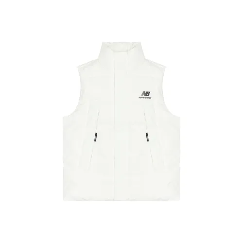 New Balance Pocket Puffer Vests Men White