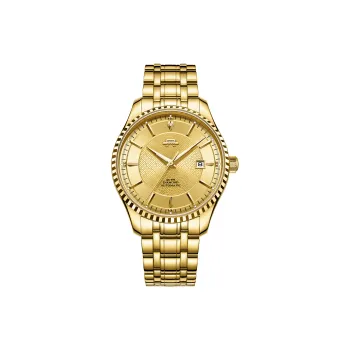 Beijing Classic Collection Automatic Mechanical Movement Stainless Steel Watchband Watch Men's Watches Gold Dial
