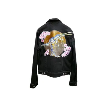 DIOR x KONGSHANJI Denim Jacket Men's Black