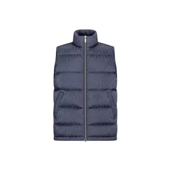 DIOR Vests Men Gray Blue