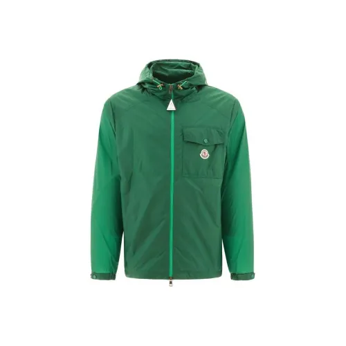 Moncler Logo Patch Zip Up Jacket