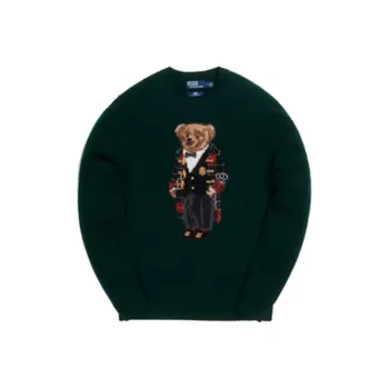 KITH X Polo Ralph Lauren Holiday Toggle Coat Bear Crewneck