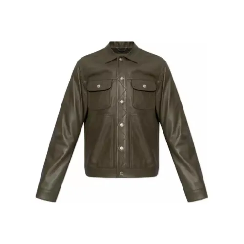DSQUARED 2 Leather Boxy Jean Jacket