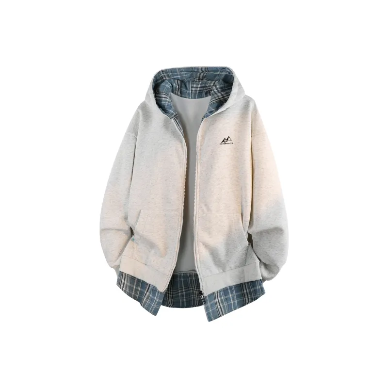 Small Columns Under The Sea Jackets Coats Unisex White-4