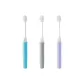 Foldable Toothbrush 3 Pack--Gray/Blue/Purple