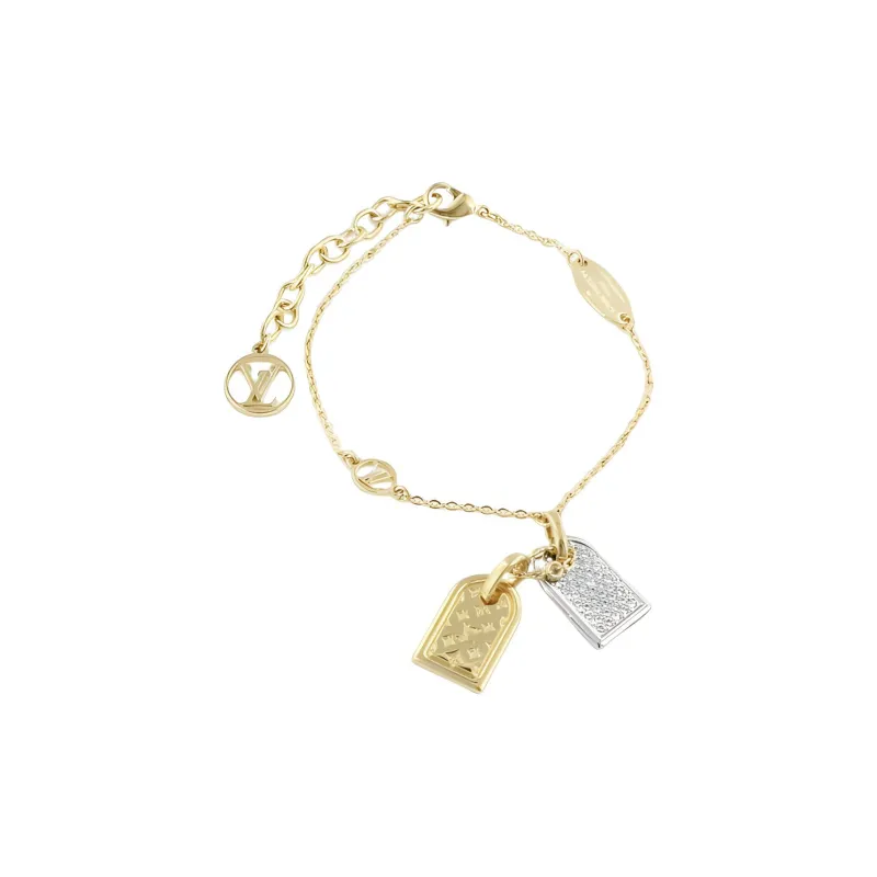LOUIS VUITTON Precious Nanogram Tag Bracelets Unisex-1