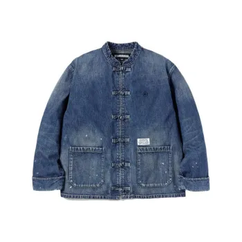 NEIGHBORHOOD Denim Jackets Men Blue