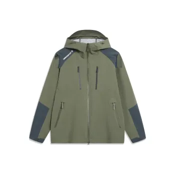 LiNing CF Tracing Wulong Armor Collection Warm Windbreaker Jacket Men's Murky Olive Green