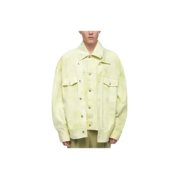 Feng Chen Wang Denim Jackets Men Turquoise
