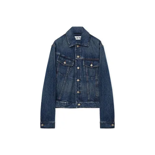 LOEWE Denim Jackets Men Blue
