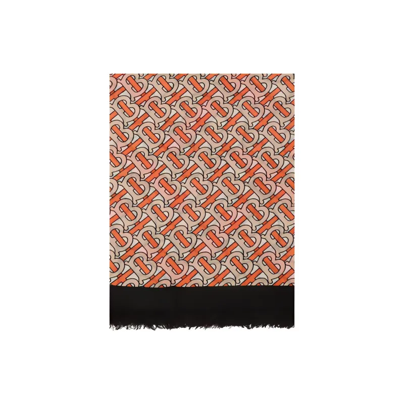 Burberry Knit Scarves Unisex Multicolor-1