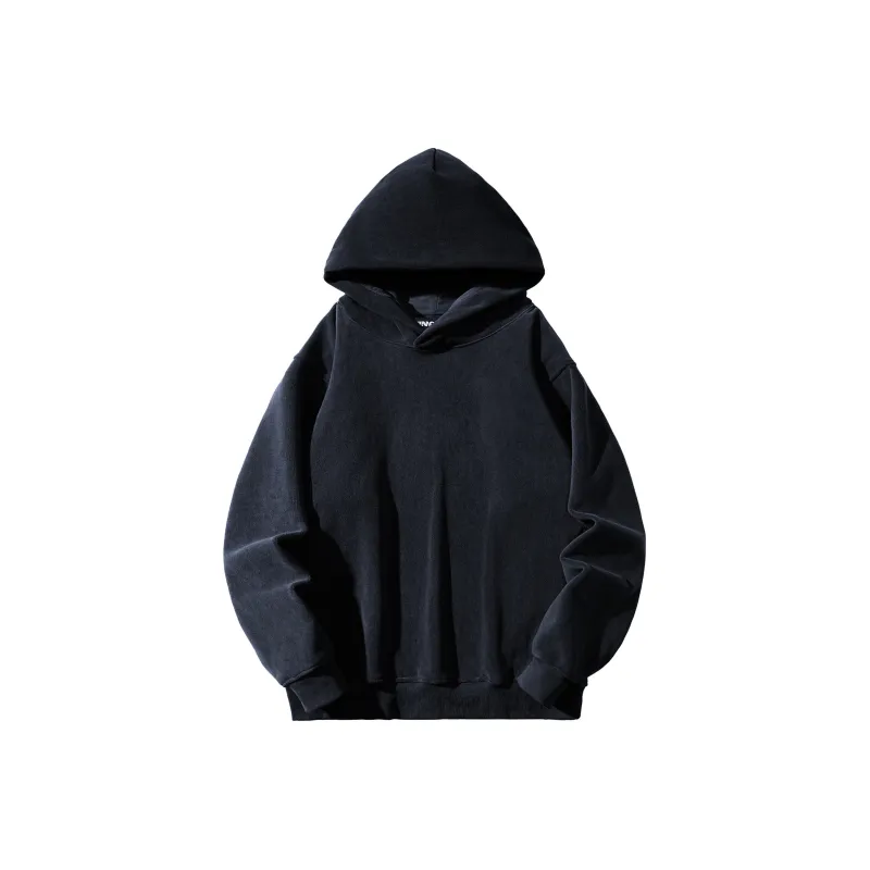 ZMOH Plain Net Series Hoodie Unisex Couple's-12