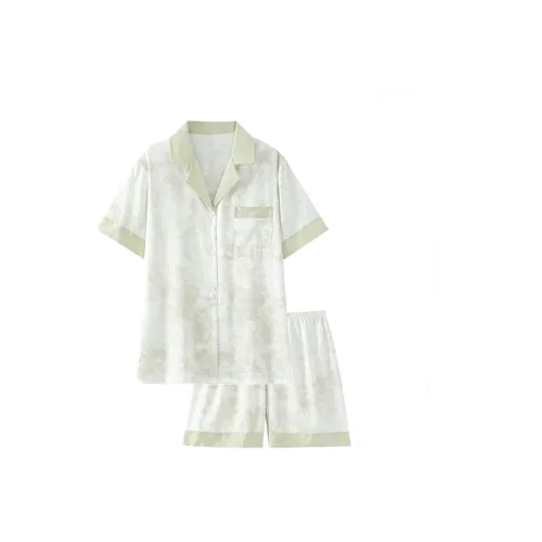 XIAFENYAN Pajama Set Women's Fresh Green