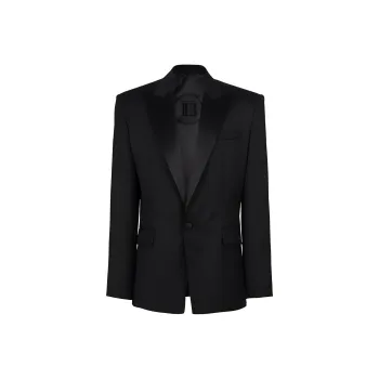 BALMAIN Satin lapel Blazer