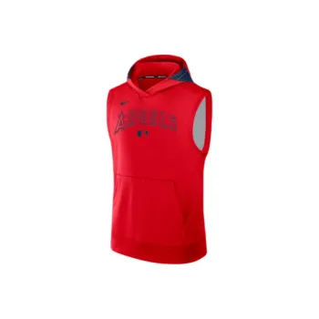 Nike Los Angeles Angels Authentic Collection Men's Nike Dri FIT Mlb Sleeveless Pullover Hoodie