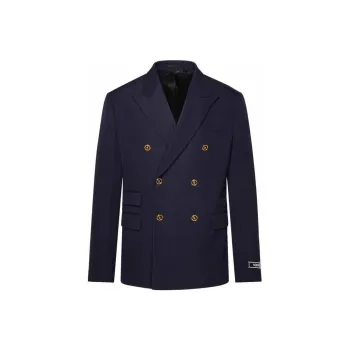 VERSACE Double Breasted Tailored Blazer