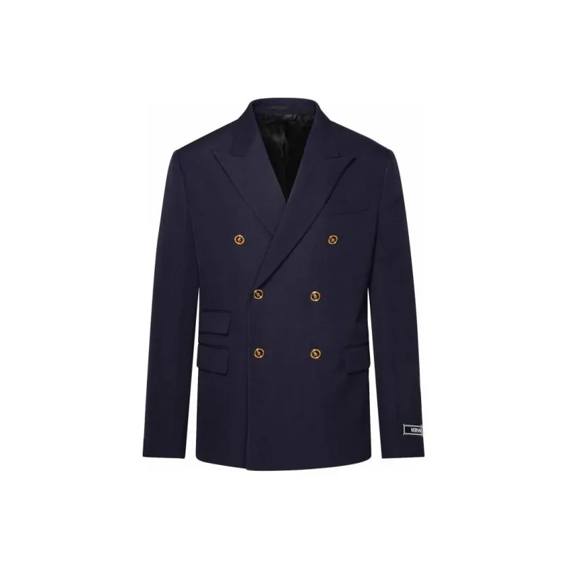 VERSACE Double Breasted Tailored Blazer-0
