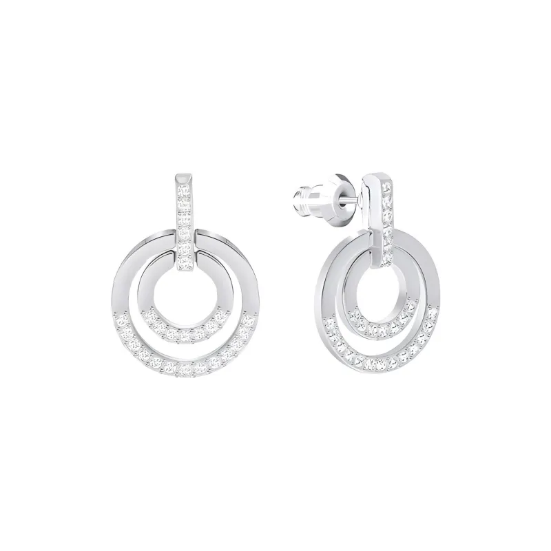 Swarovski Circle Earrings Women's-1