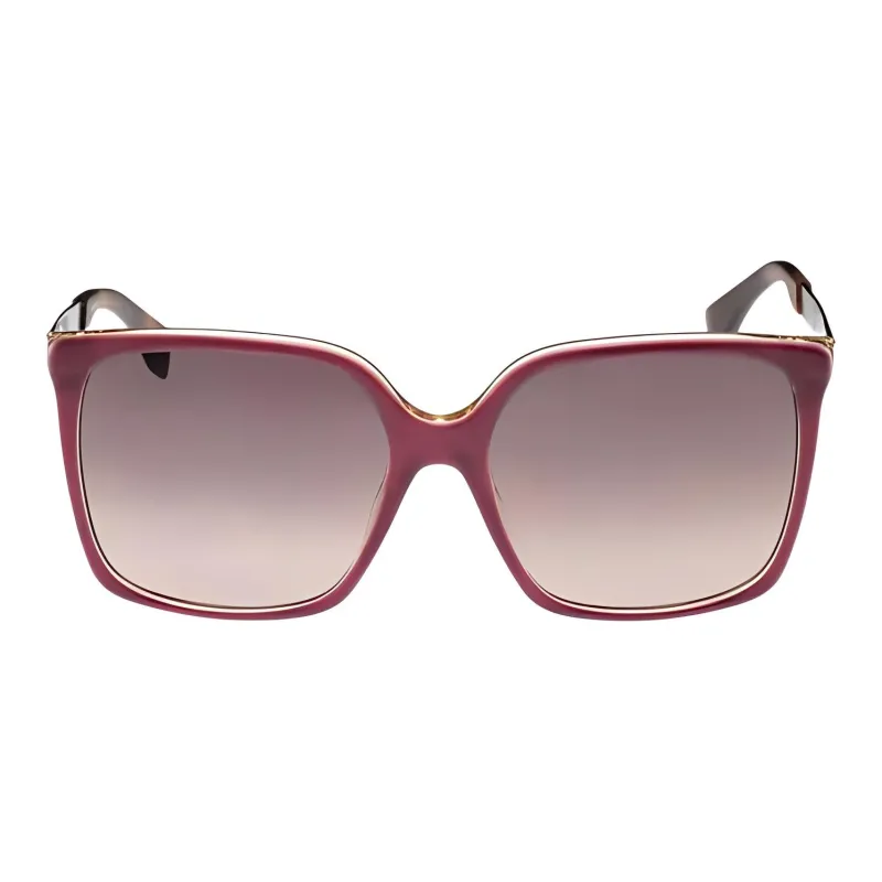 FENDI Plastic Square Sunglasses Unisex Red-1