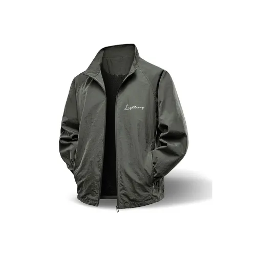 Compass patch long-sleeved polo shirt Grau