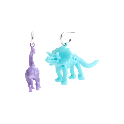 COACH Resin Brass-Plated Titanium Column Earrings Women's Silver