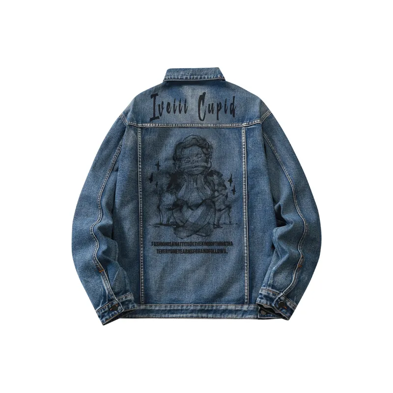 IVEIII Loose Fit Denim Jacket Unisex-2